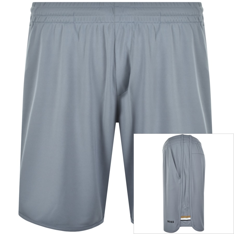 Image number 1 for BOSS Active Shorts Dark Grey