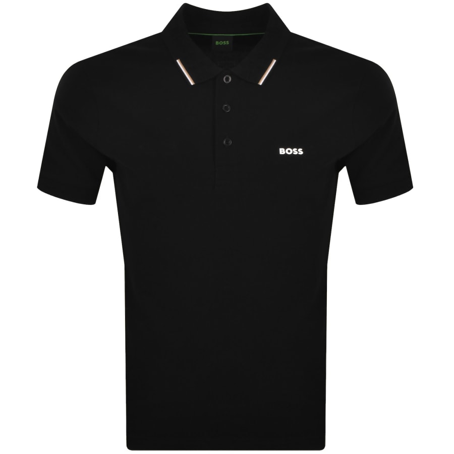 Image number 1 for BOSS Swing Paddy Polo T Shirt Black