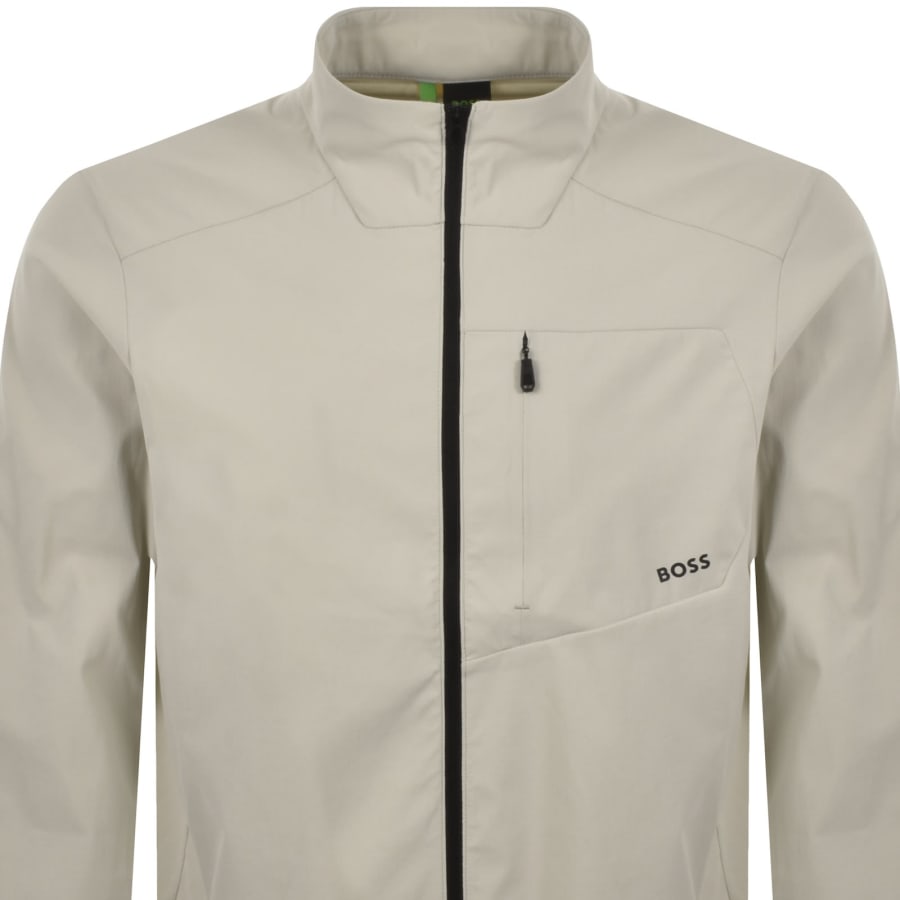 Image number 2 for BOSS Lightweight Network Jacket Light Beige