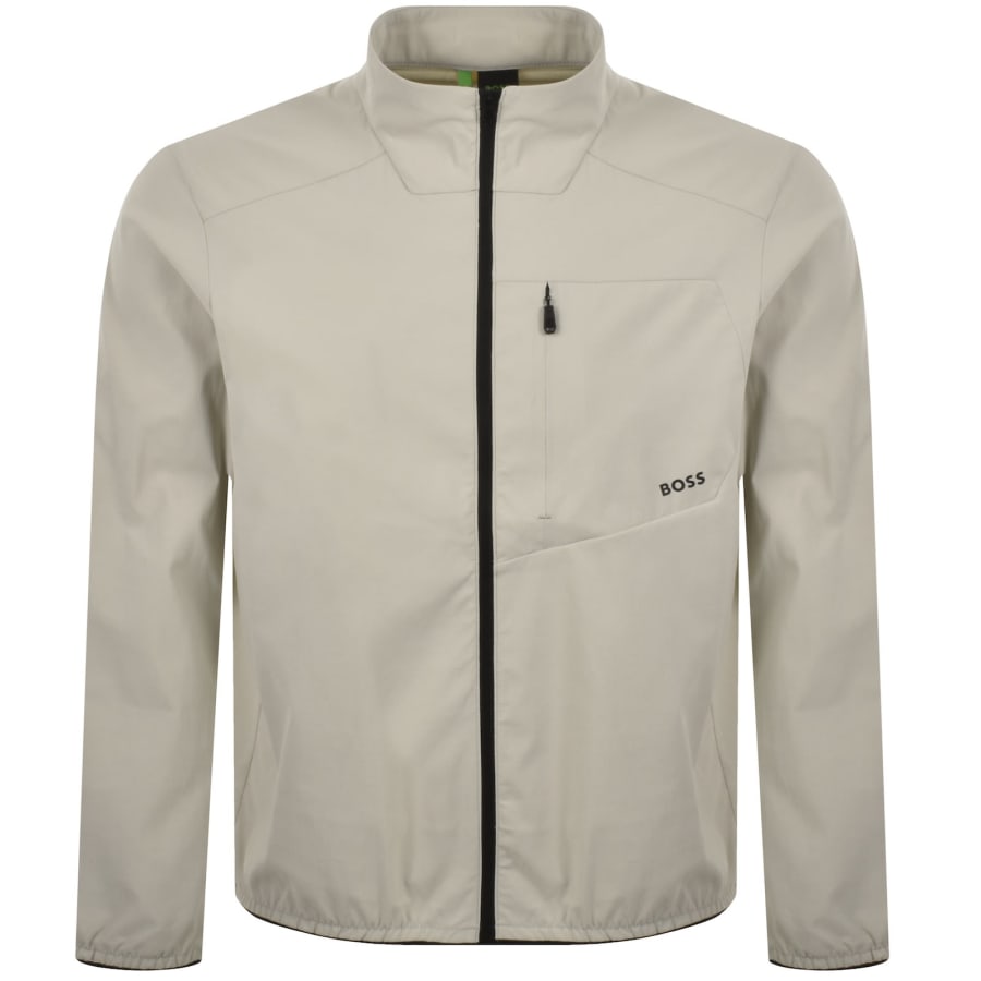 Image number 1 for BOSS Lightweight Network Jacket Light Beige