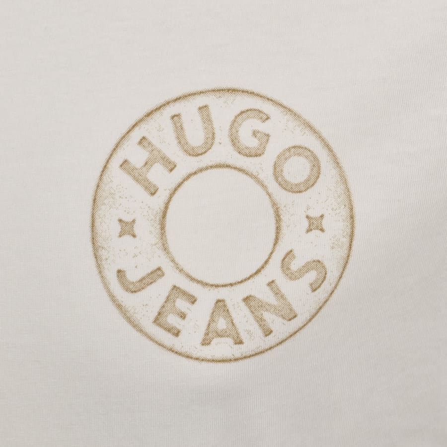 Image number 3 for HUGO Blue Nemodo T Shirt Cream
