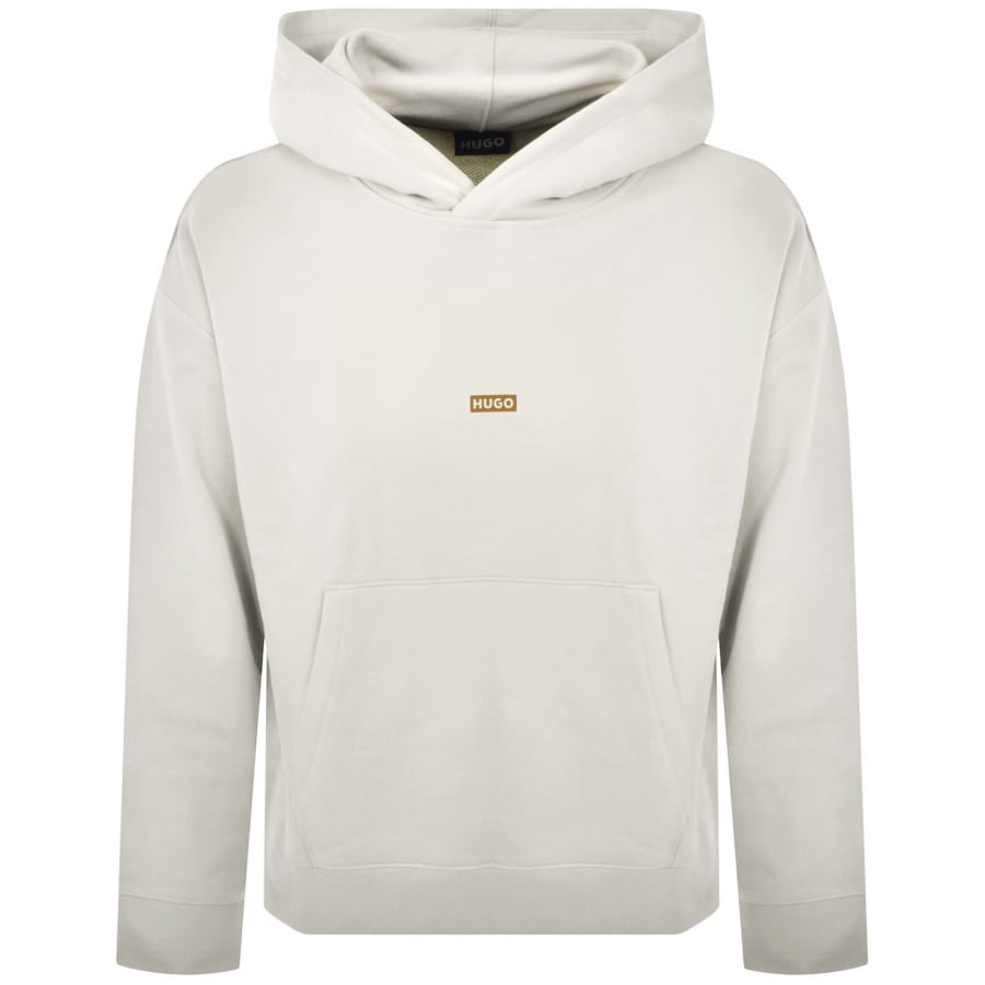 Image number 2 for HUGO Blue Nazardo Hoodie Cream