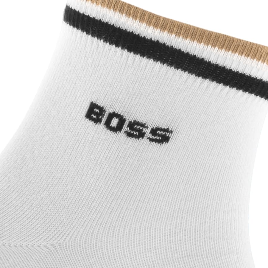 Image number 4 for BOSS 2 Pack Ankle Socks Blue And White
