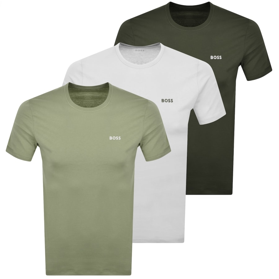 Image number 1 for BOSS 3 Pack Crew Neck T Shirts