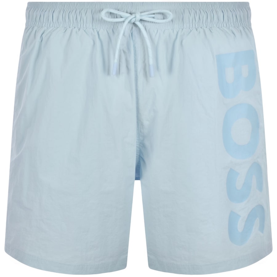 Image number 1 for BOSS Octopus Swim Shorts Light Blue