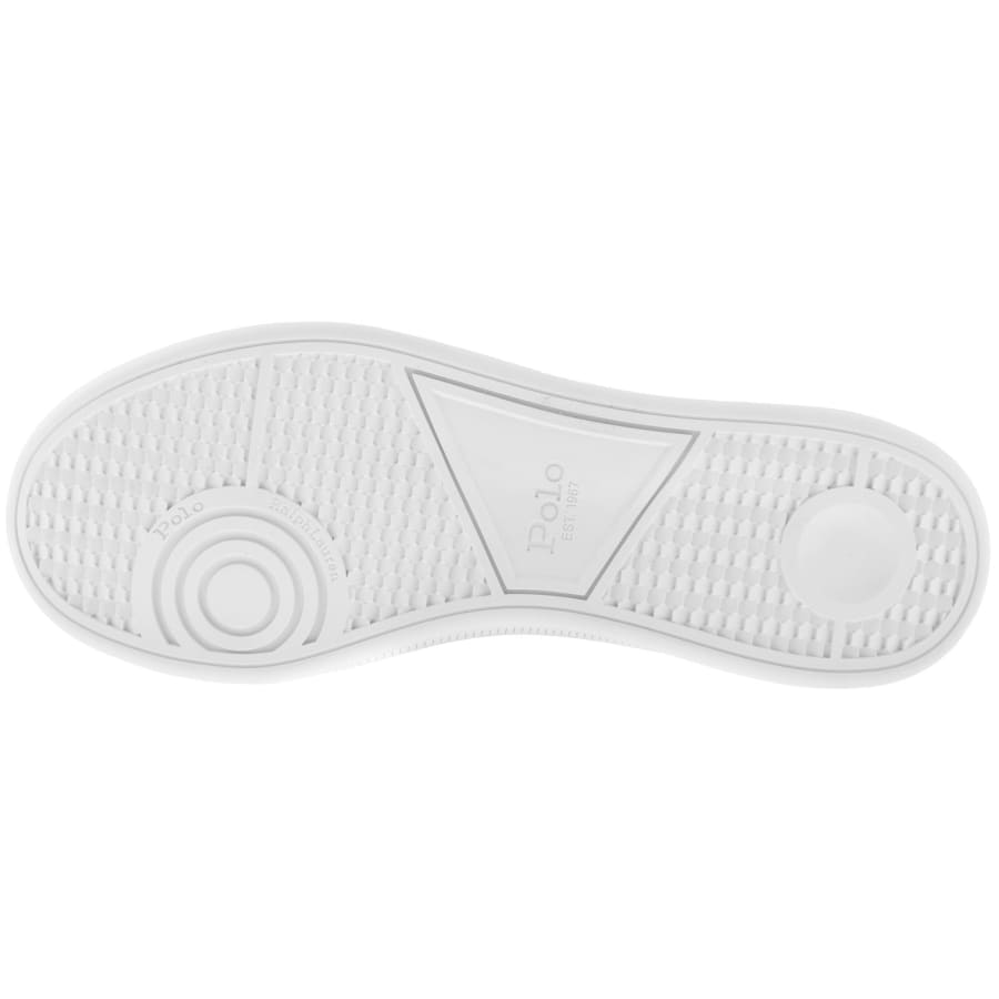 Image number 5 for Ralph Lauren Heritage Court Trainers White