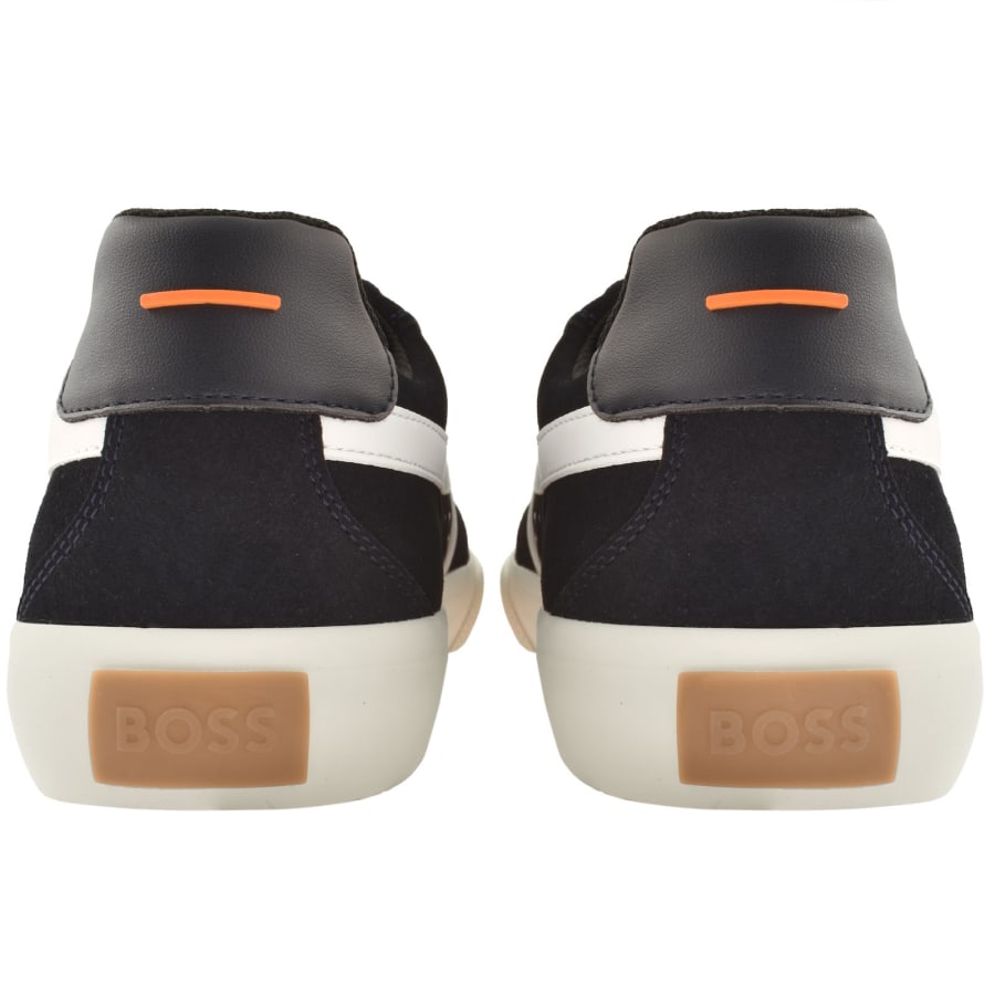 Image number 2 for BOSS Aiden Tennis Trainers Dark Blue