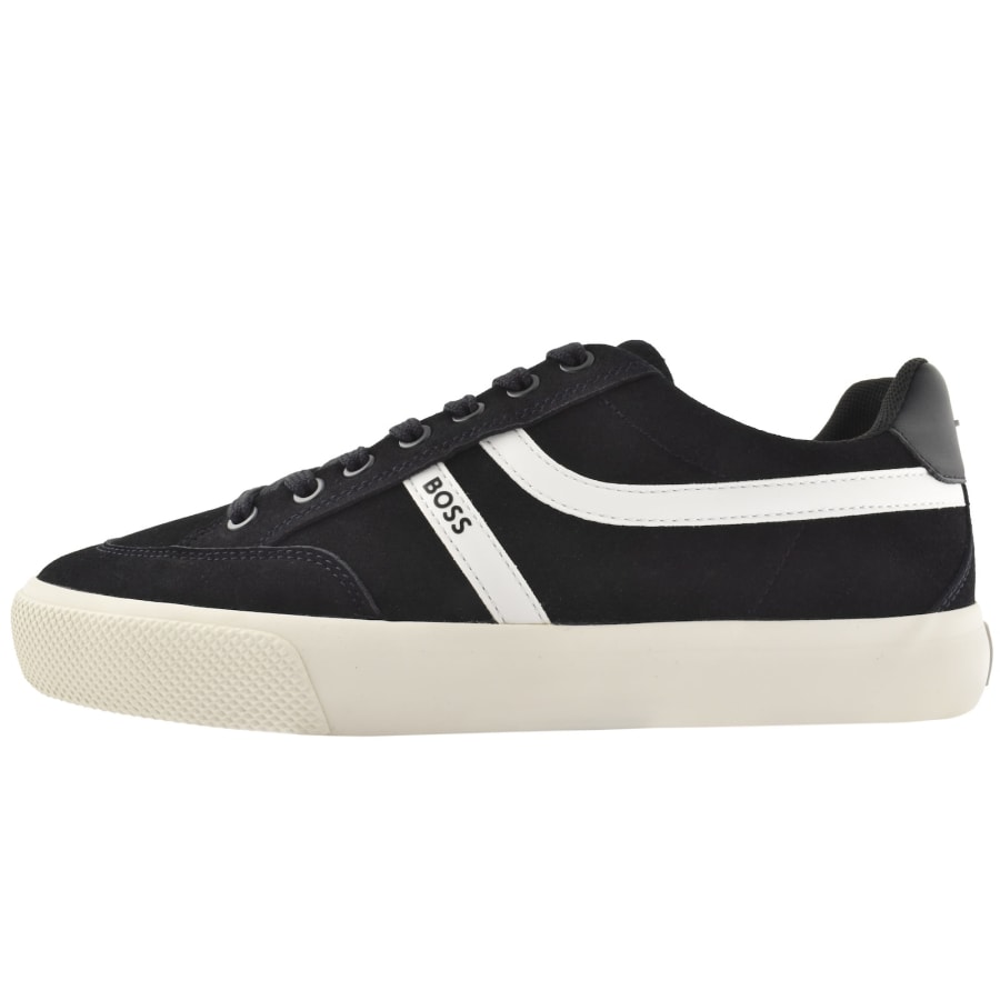 Image number 1 for BOSS Aiden Tennis Trainers Dark Blue
