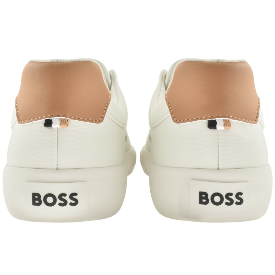 Image number 2 for BOSS Aiden Tennis Trainers Cream