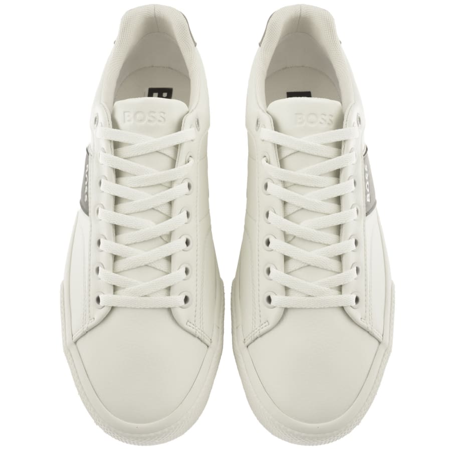 Image number 3 for BOSS Aiden Tennis Trainers Cream