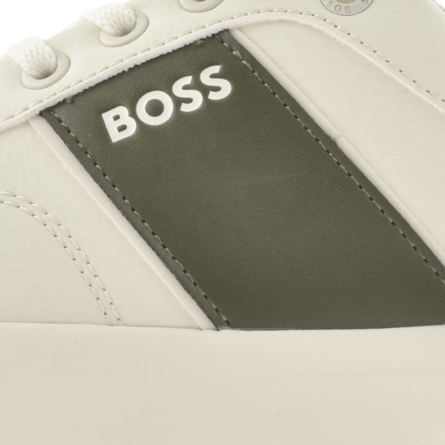 Image number 4 for BOSS Aiden Tennis Trainers Cream
