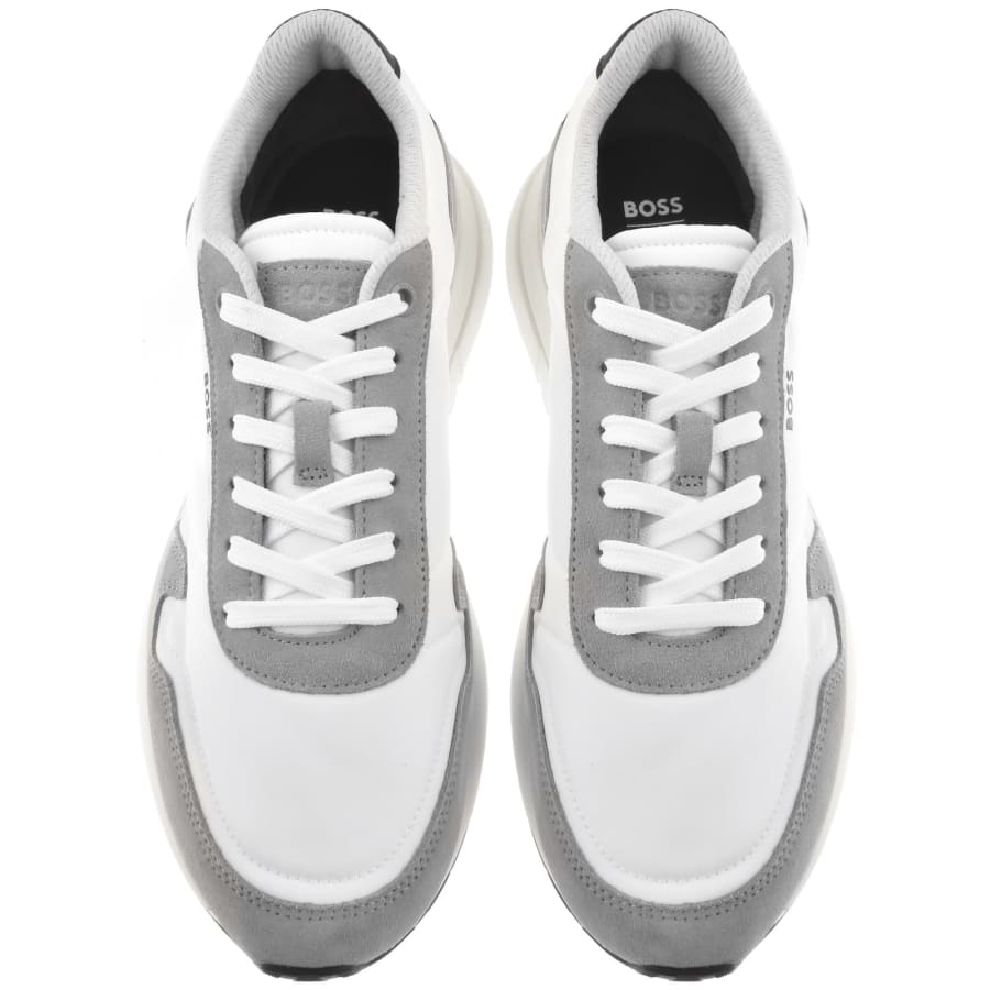 Image number 3 for BOSS Vinston Runner Trainers White