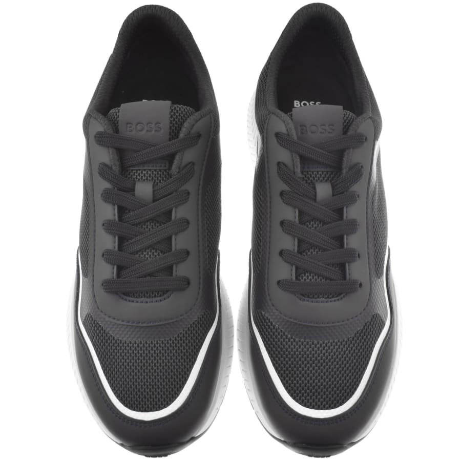 Image number 3 for BOSS Titanium Runner Trainers Navy