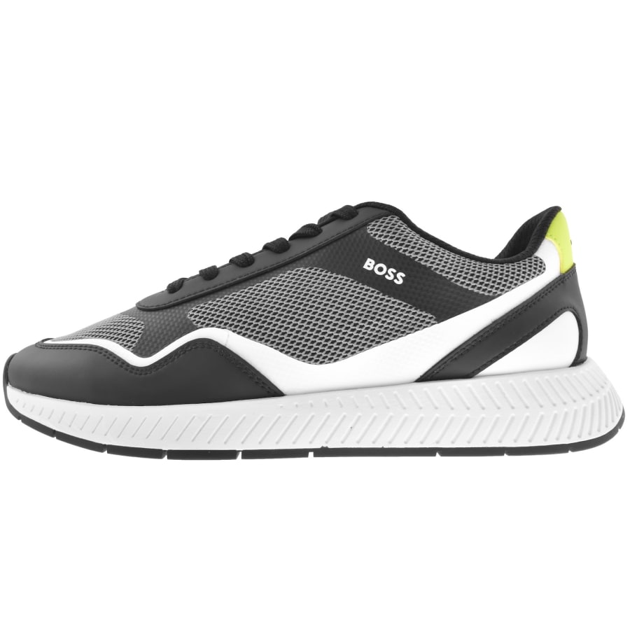 Image number 1 for BOSS Titanium Runner Trainers Grey