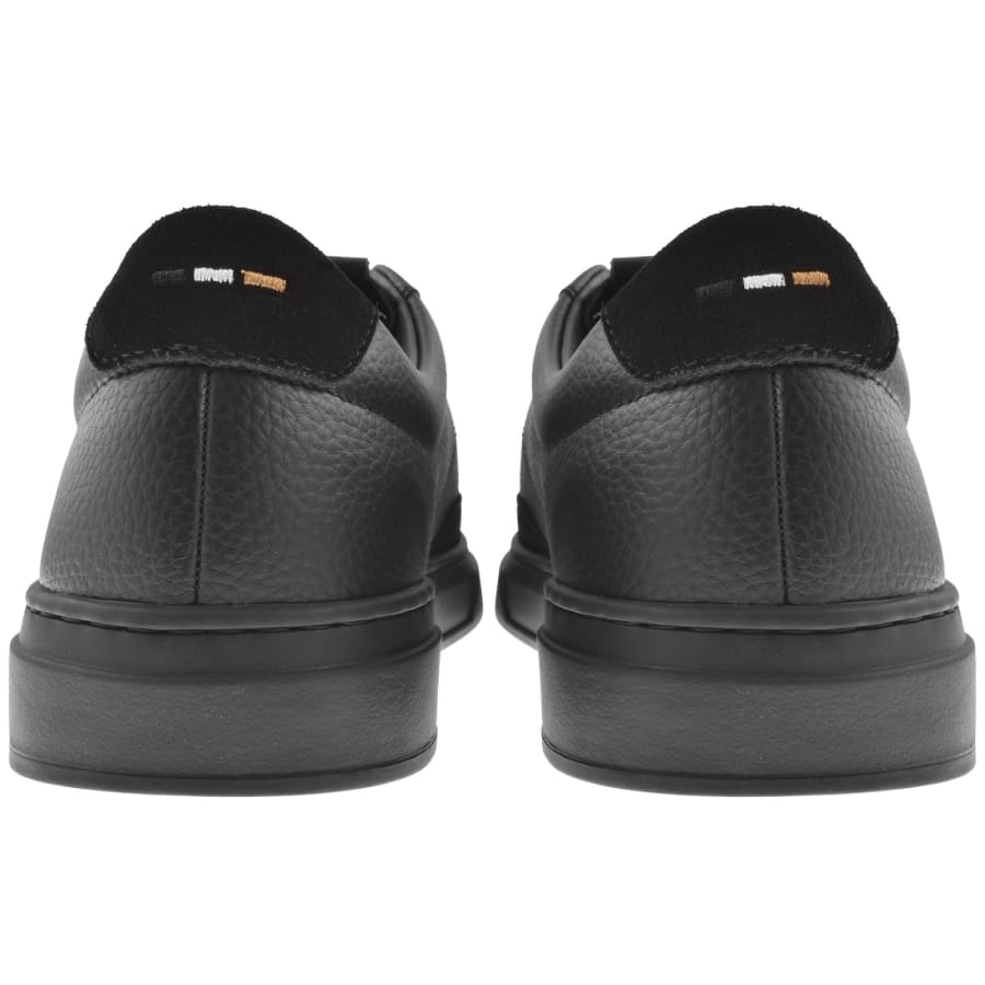 Image number 2 for BOSS Kieran Leather Tennis Trainers Black