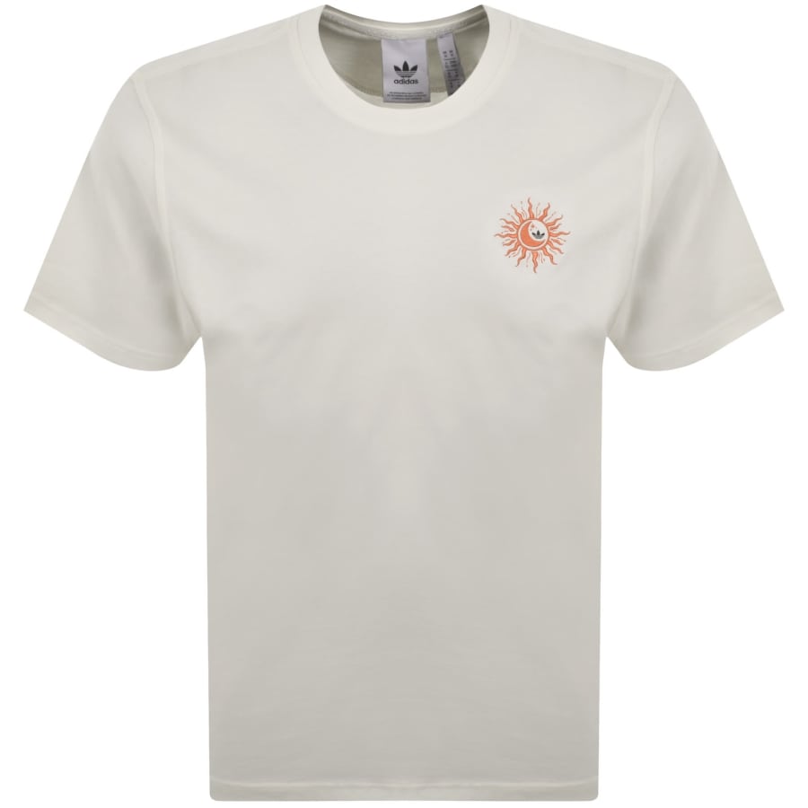 Image number 2 for adidas Originals Sun Graphic T Shirt Cream