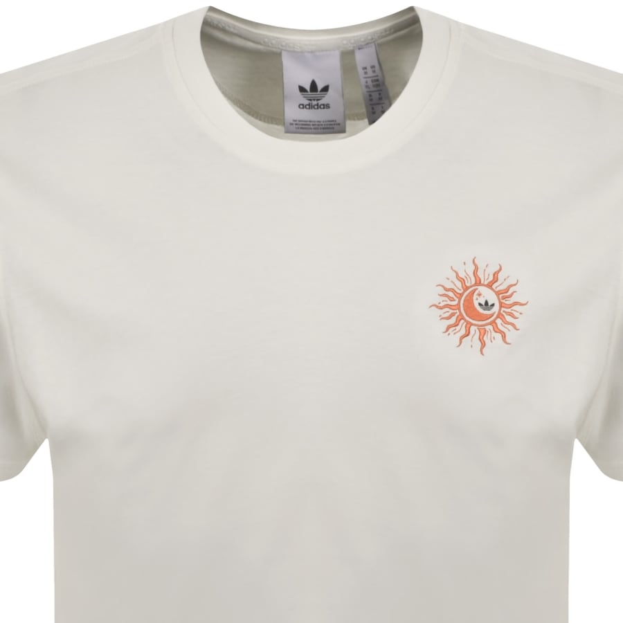 Image number 3 for adidas Originals Sun Graphic T Shirt Cream