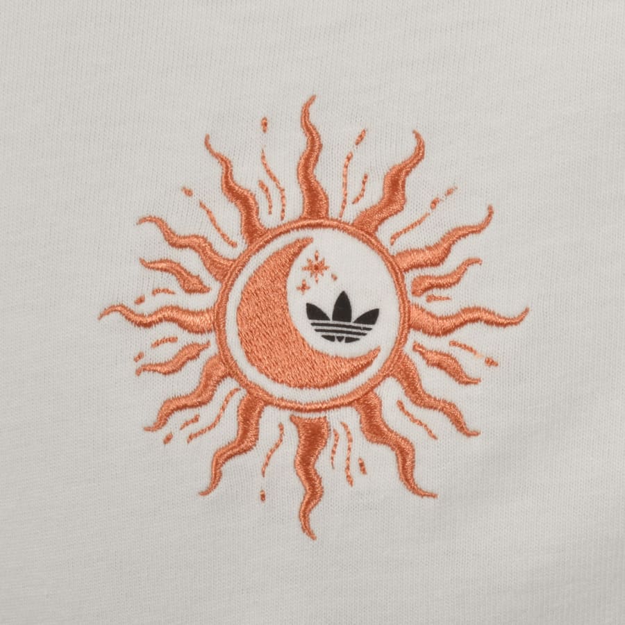 Image number 4 for adidas Originals Sun Graphic T Shirt Cream