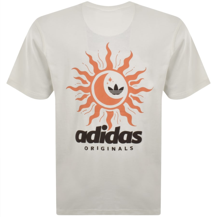 Image number 5 for adidas Originals Sun Graphic T Shirt Cream