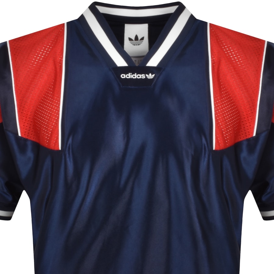 Image number 2 for adidas Originals Jersey T Shirt Night Indigo Navy