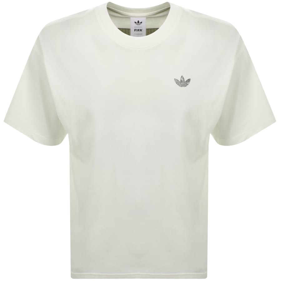 Image number 2 for adidas Originals FIFA Archive Flag T Shirt Cream