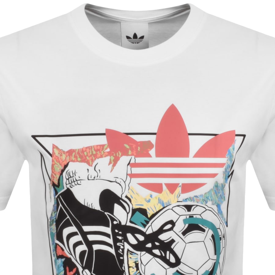 Image number 2 for adidas Originals Anime Football T Shirt White