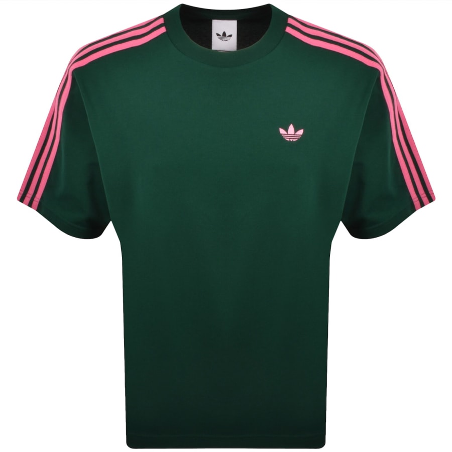 Image number 1 for adidas Originals 3 Stripes T Shirt Green