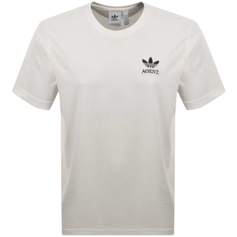 Image number 2 for adidas Originals Running Graphic T Shirt Cream