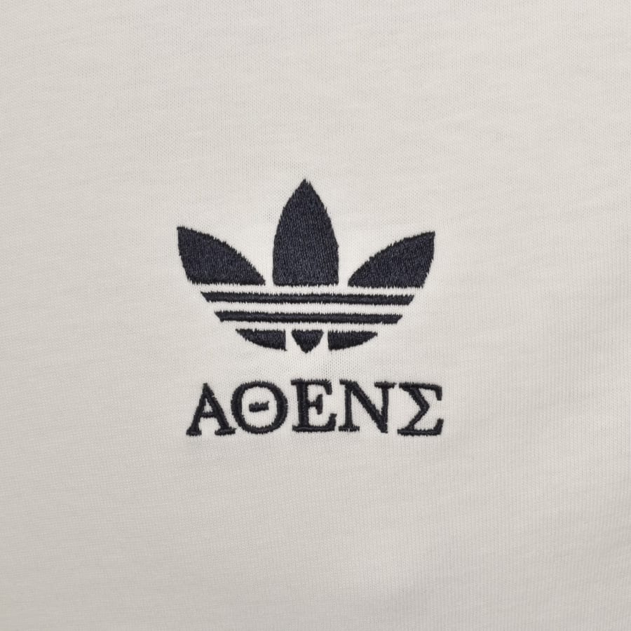 Image number 4 for adidas Originals Running Graphic T Shirt Cream