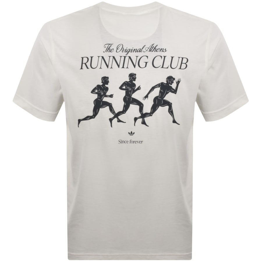 Image number 5 for adidas Originals Running Graphic T Shirt Cream