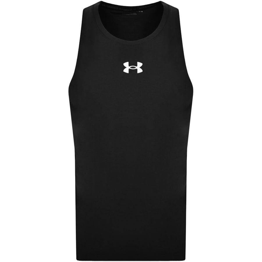 Image number 2 for Under Armour Baseline Cotton Vest T Shirt Black