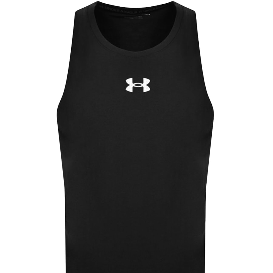 Image number 3 for Under Armour Baseline Cotton Vest T Shirt Black