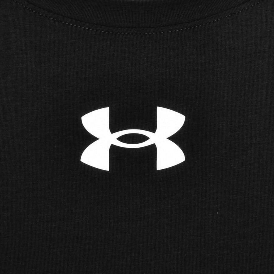 Image number 4 for Under Armour Baseline Cotton Vest T Shirt Black