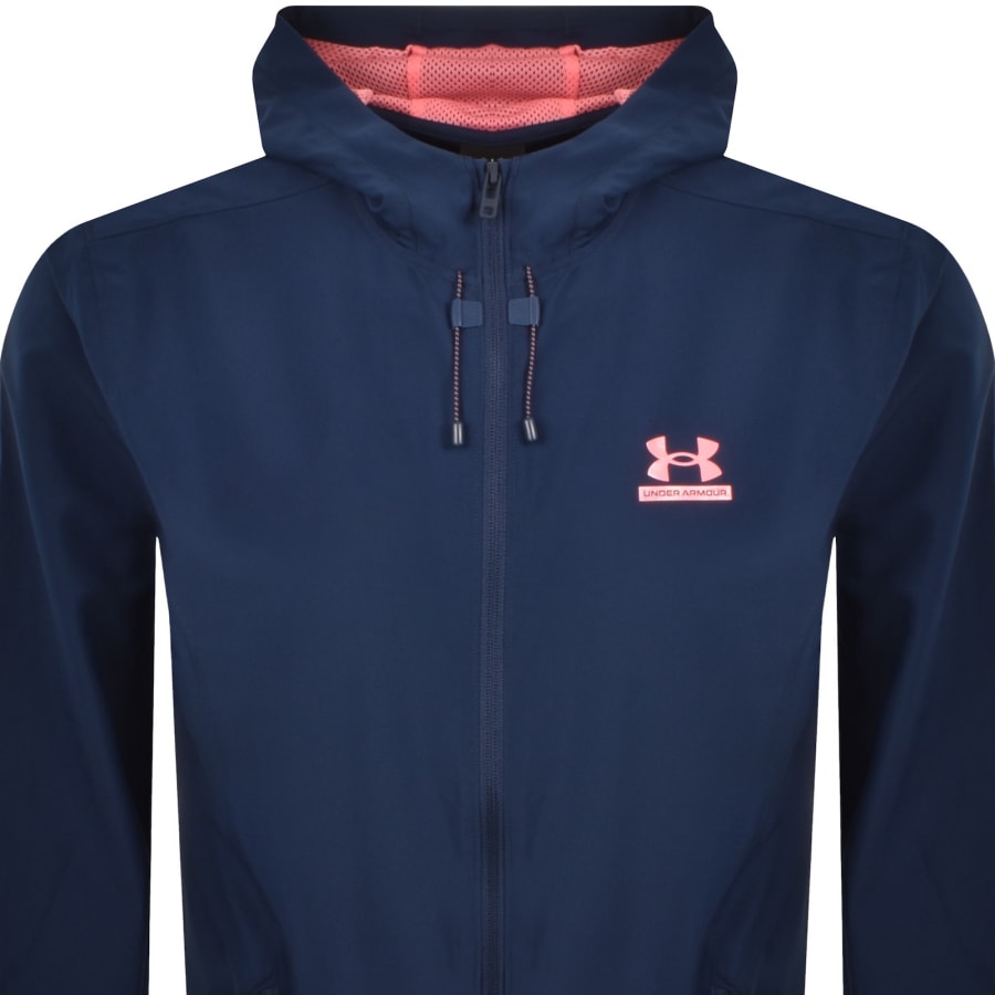 Image number 2 for Under Armour Tech Sport Jacket Navy