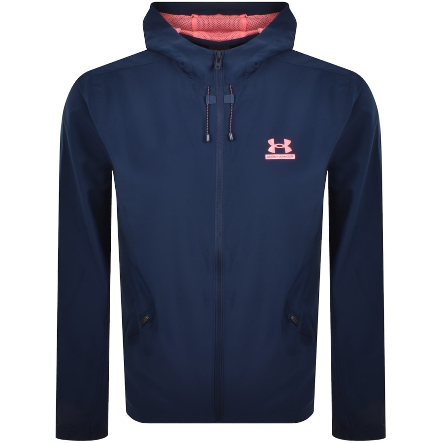 Image number 1 for Under Armour Tech Sport Jacket Navy
