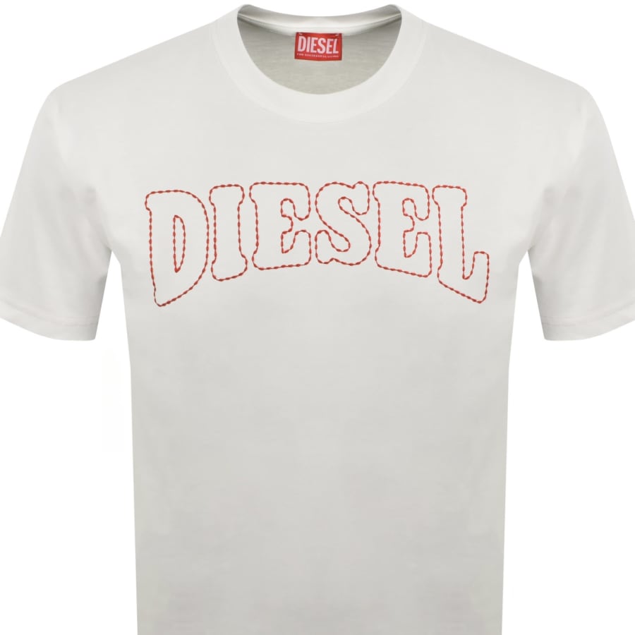 Image number 2 for Diesel T Norm V10 T Shirt White