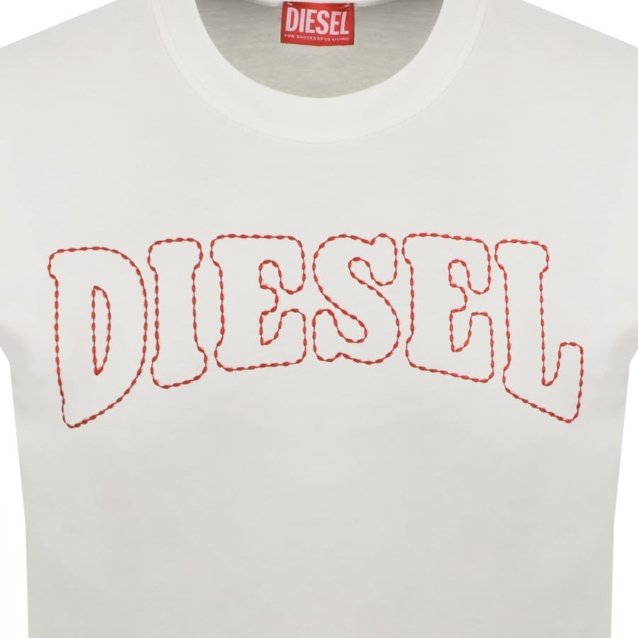 Image number 3 for Diesel T Norm V10 T Shirt White