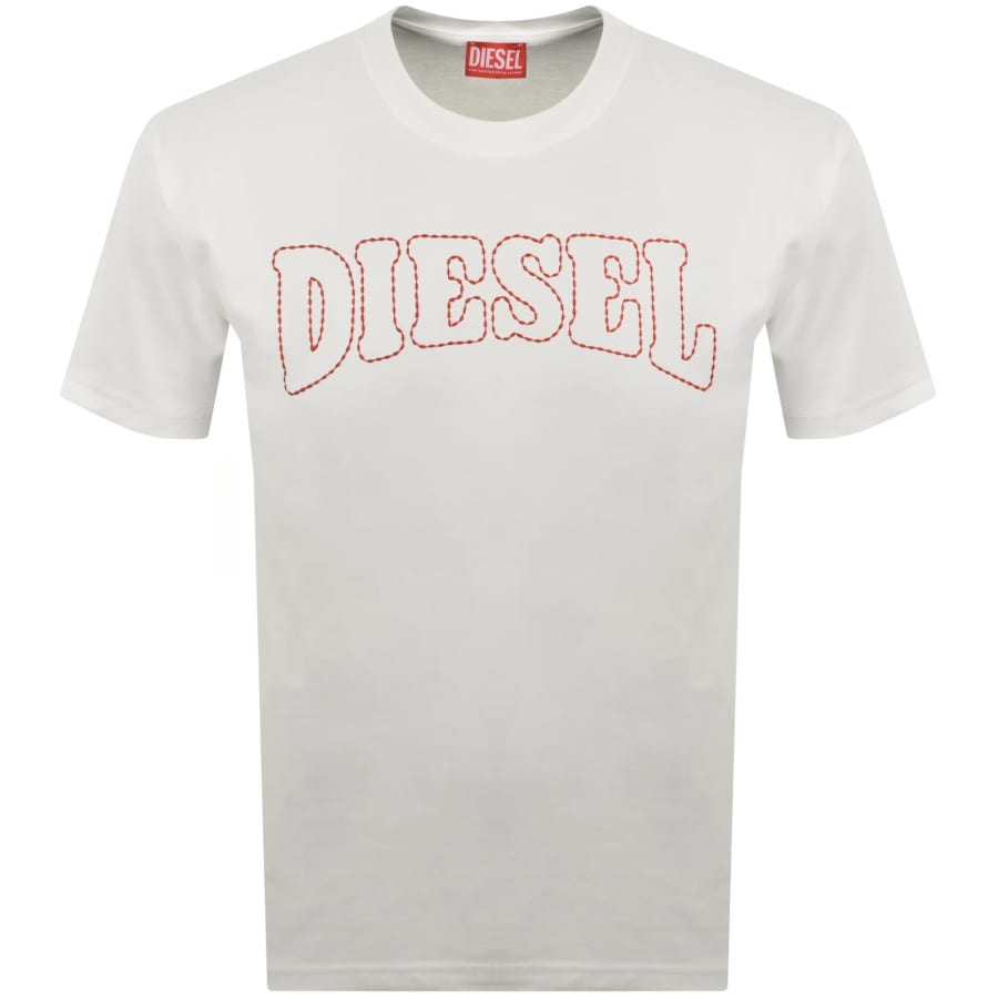 Image number 1 for Diesel T Norm V10 T Shirt White