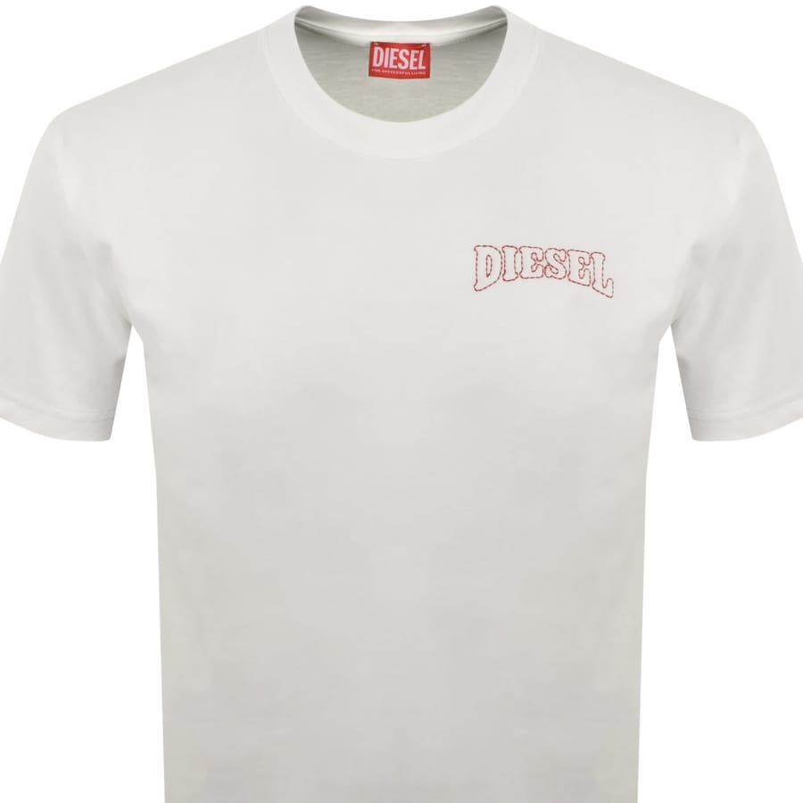 Image number 2 for Diesel T Norm V16 T Shirt White