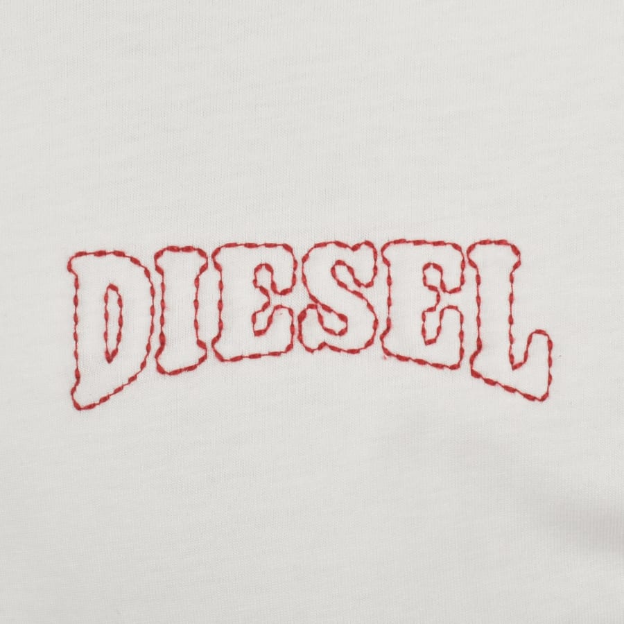 Image number 3 for Diesel T Norm V16 T Shirt White