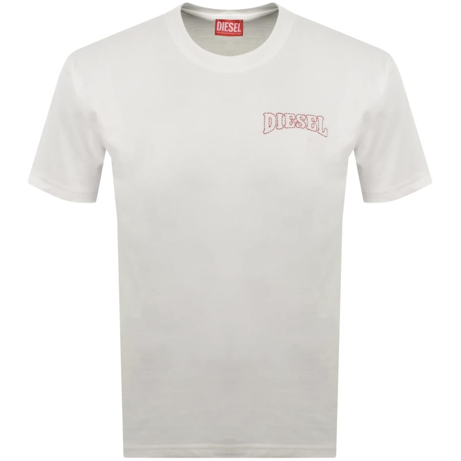 Image number 1 for Diesel T Norm V16 T Shirt White