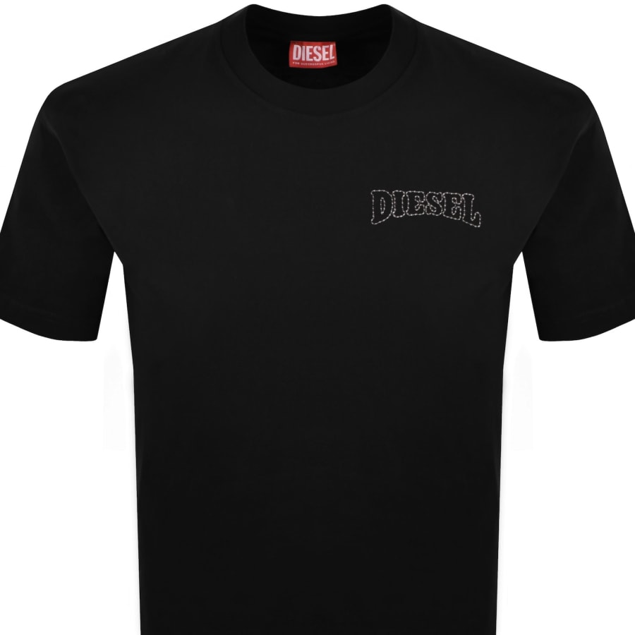 Image number 2 for Diesel T Norm V16 T Shirt Black