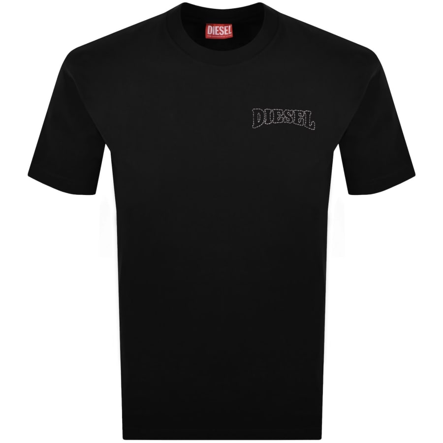Image number 1 for Diesel T Norm V16 T Shirt Black