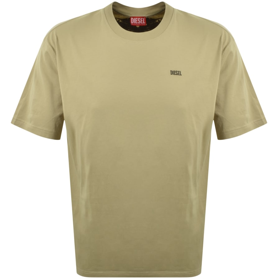 Image number 2 for Diesel T Boggy V3 T Shirt Beige