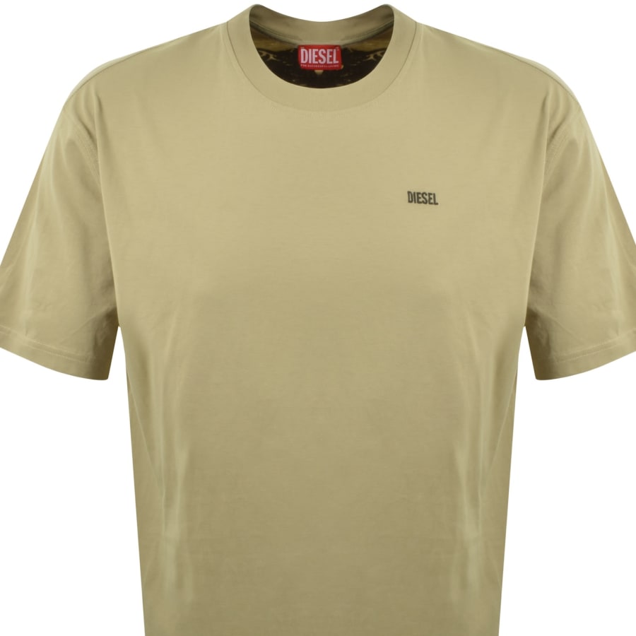 Image number 3 for Diesel T Boggy V3 T Shirt Beige