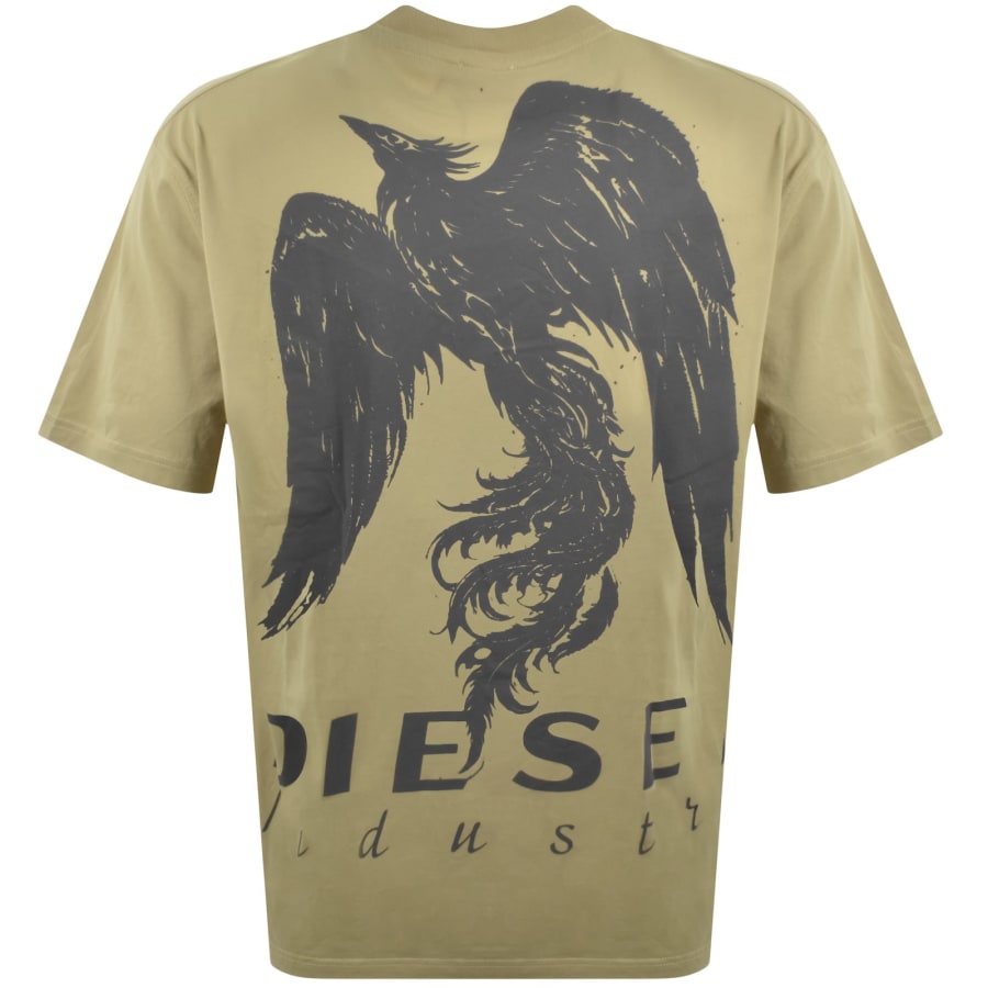Image number 4 for Diesel T Boggy V3 T Shirt Beige