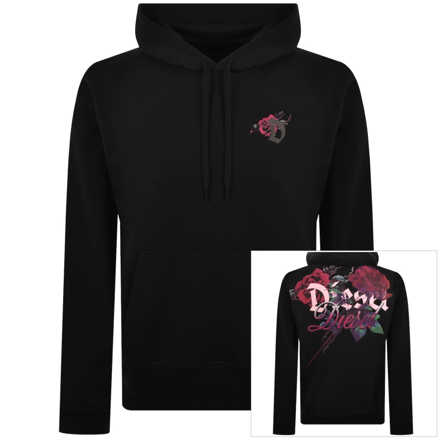 Image number 1 for Diesel S Macs Hoodie Black