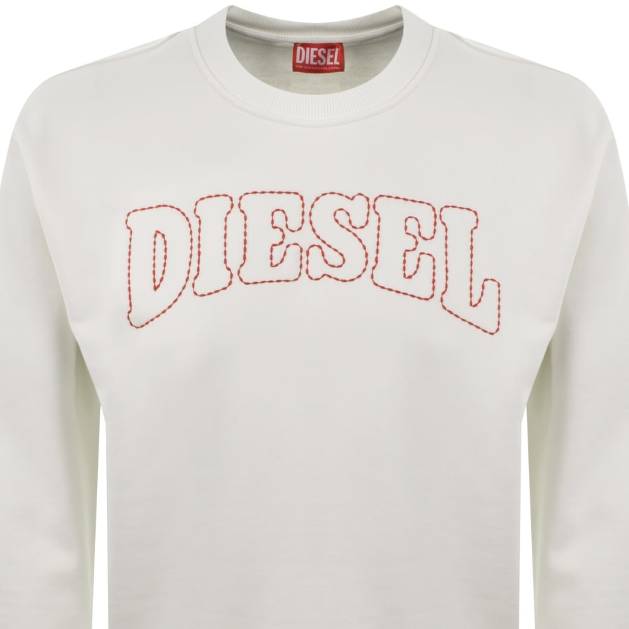 Image number 2 for Diesel S Norm V10 Sweatshirt White