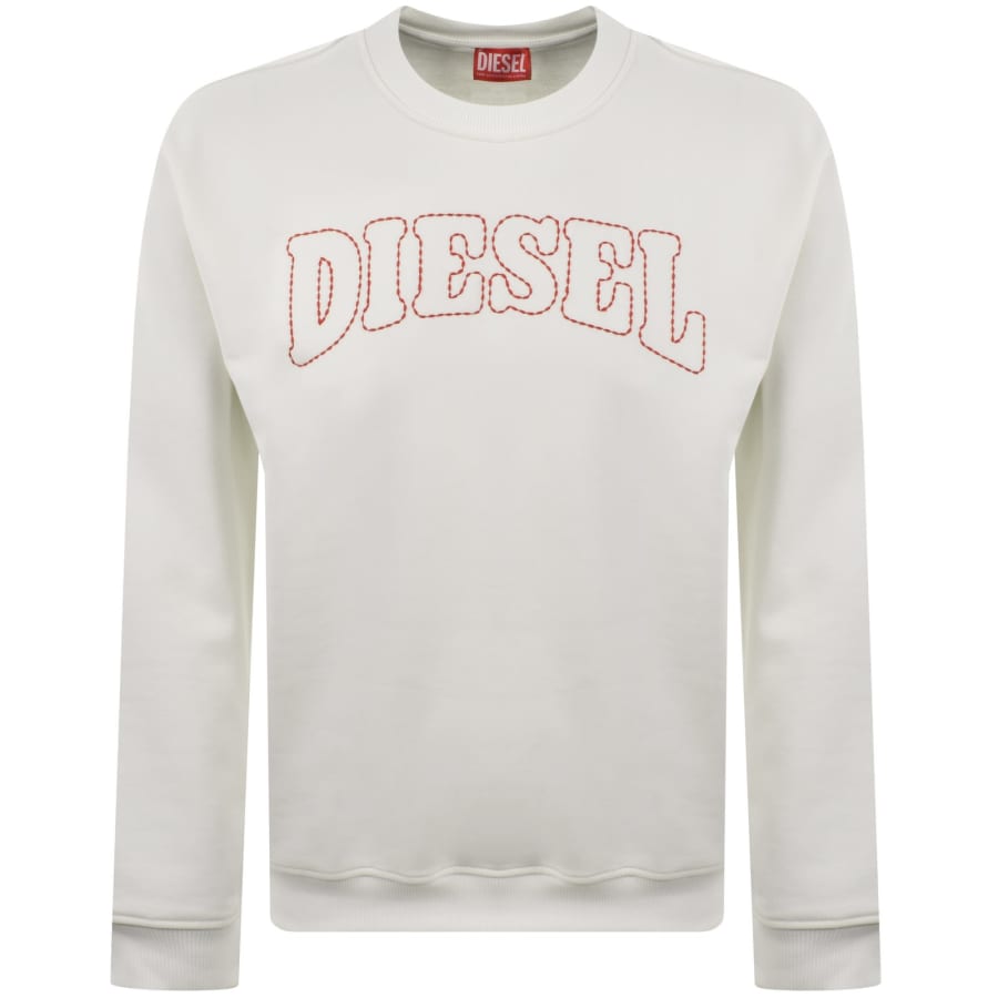 Image number 1 for Diesel S Norm V10 Sweatshirt White