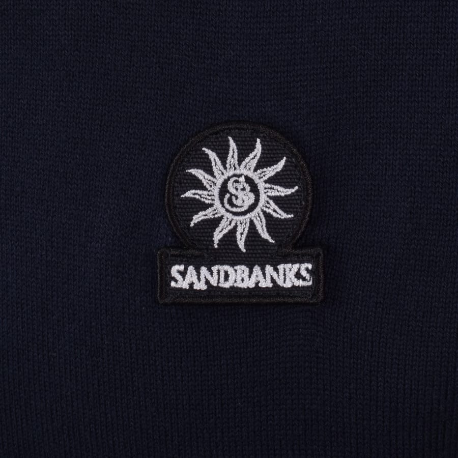 Image number 3 for Sandbanks 3 Button Polo T Shirt Navy